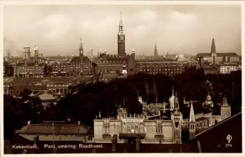 Ak København Kopenhagen Dänemark, Rathaus