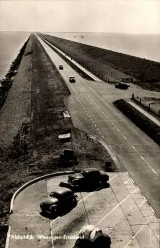 Ak Wieringen Hollands Kroon Nordholland Niederlande, Afsluitdijk, Abschlussdeich, A7 Autobahn