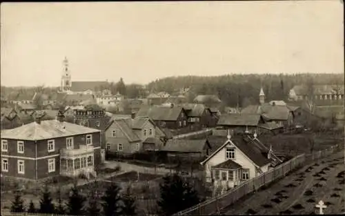 Foto Ak Alūksne Marienburg Lettland, Totalansicht