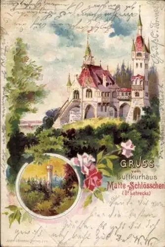 Litho Wölpinghausen in Niedersachsen, Burg Matteschlösschen