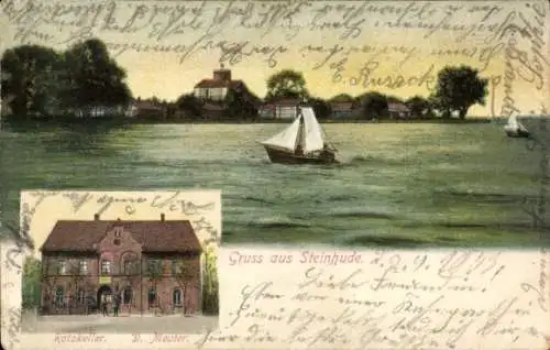 Ak Steinhude Wunstorf in Niedersachsen, Steinhuder Meer, Ratskeller