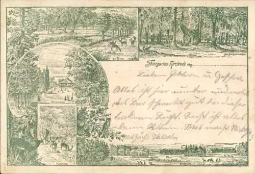 Litho Kirchrode Hannover in Niedersachsen, Tiergarten