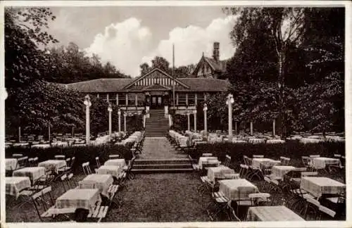 Ak Hildesheim in Niedersachsen, Galgenberg, Terrassenpartie
