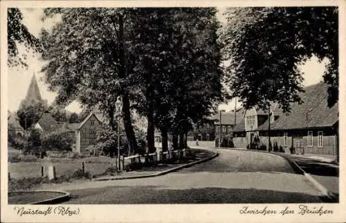 Ak Neustadt am Rübenberge, Zwischen den Brücken