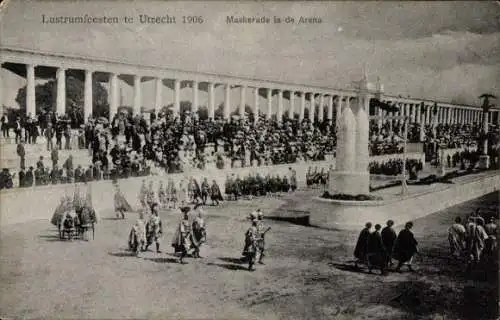 Ak Utrecht Niederlande, Lustrumsfeest 1906, Maskerade in der Arena