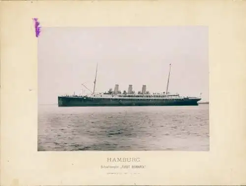 Foto Schnelldampfer Fürst Bismarck, HAPAG