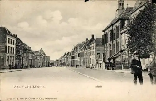 Ak Zaltbommel Gelderland, Markt