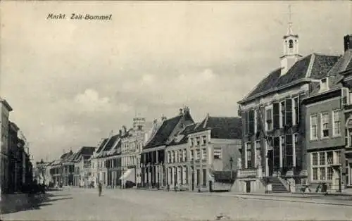 Ak Zaltbommel Gelderland, Straßenpartie, Markt