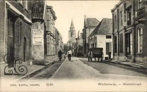 Ak Winterswijk Gelderland Niederlande, Wooldstraat