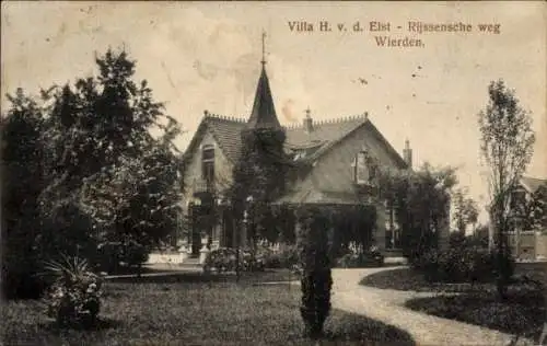 Ak Wierden Overijssel, Villa H. vd Elst, Rijssenscheweg