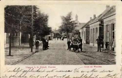 Ak Wierden Overijssel, Straßenpartie