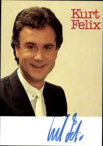 Ak Schauspieler Kurt Felix, Portrait, Autogramm