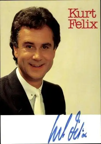 Ak Schauspieler Kurt Felix, Portrait, Autogramm