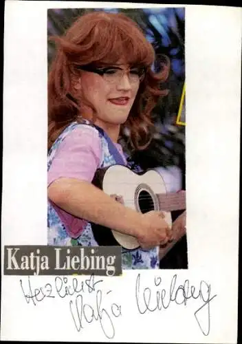 Ak Schauspielerin Katja Liebing, Portrait, Autogramm