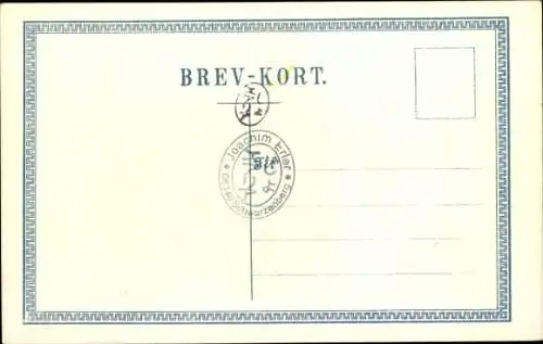 Briefmarken Wappen Litho Dänemark, Ore, König Christian IX