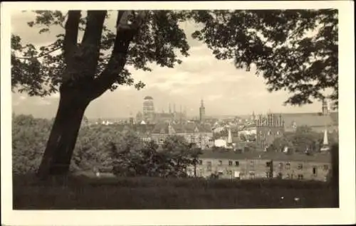 Foto Ak Gdańsk Danzig, Blick vom Bischofsberg