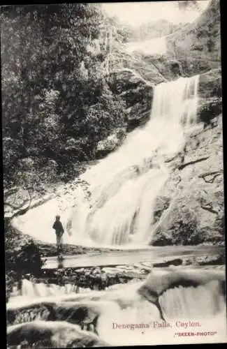 Ak Sri Lanka Ceylon, Denegama Falls, Wasserfälle