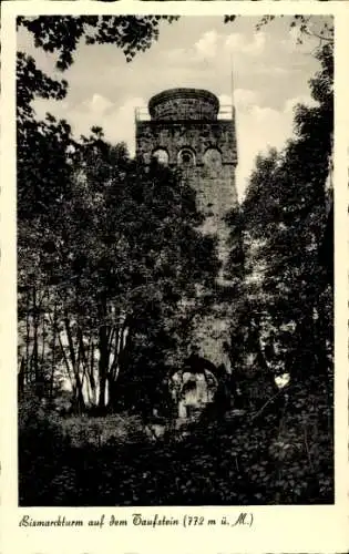 Ak Breungeshain Schotten in Hessen, Berg Taufstein im Vogelsberg, Bismarckturm