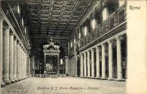 Ak Roma Rom Lazio, Basilica di S. Maria Maggiore, Interno