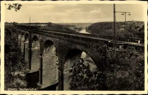 Ak Görlitz in der Lausitz, Neißeviadukt