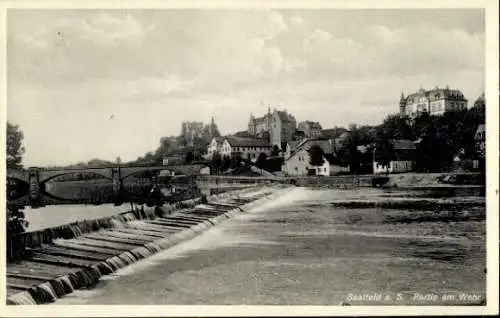 Ak Saalfeld an der Saale Thüringen, Wehr