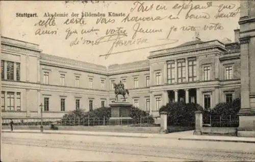 Ak Stuttgart in Württemberg, Akademie der bildenden Künste
