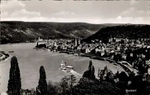 Ak Boppard am Rhein, Gesamtansicht