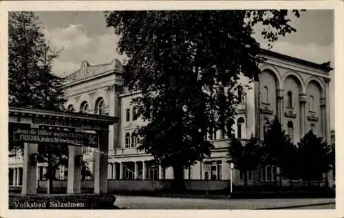 Ak Salzelmen Schönebeck an der Elbe, Volksbad