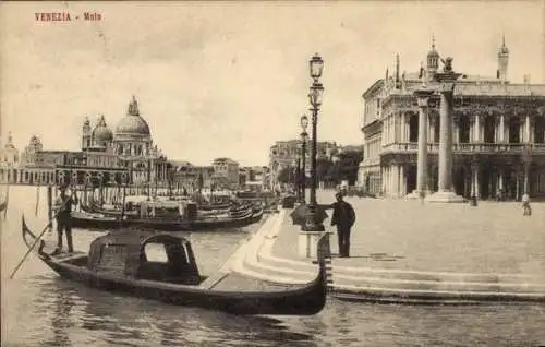 Ak Venezia Venedig Veneto, Molo della Loggia del Palazzo Ducale