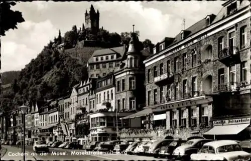 Ak Cochem an der Mosel, Moselstraße, Reichsburg