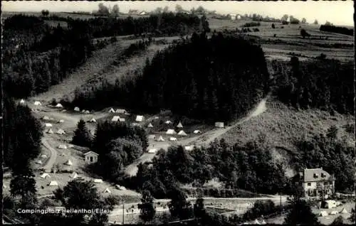 Ak Hellenthal in der Eifel, Panorama, Campingplatz