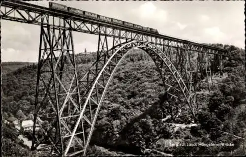 Ak Solingen im Bergischen Land, Müngstener Brücke