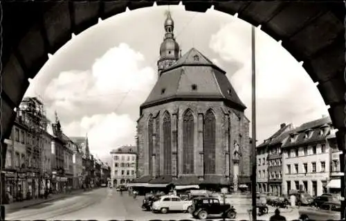 Ak Heidelberg am Neckar, Hl. Geistkirche, Bogenblick