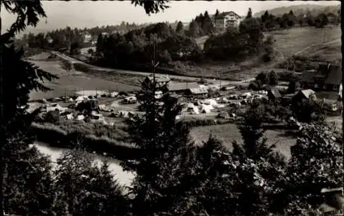 Ak Gernsbach im Murgtal Schwarzwald, Panorama, Campingplatz