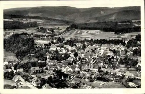 Ak Bad Iburg in Niedersachsen, Fliegeraufnahme, Panorama