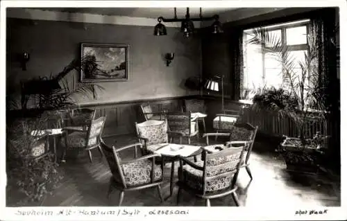 Ak Rantum auf Sylt, Seeheim Alt-Rantum, Lesesaal