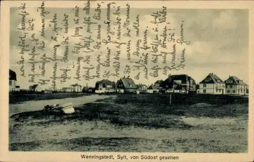 Ak Wenningstedt auf Sylt, Gesamtansicht von Südosten
