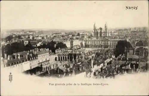 Ak Nancy Meurthe et Moselle, Gesamtansicht, Basilika Saint-Epvre