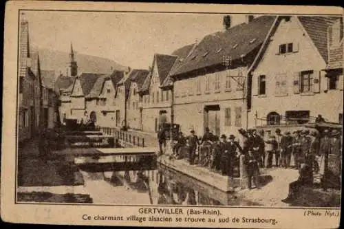 Ak Gertwiller Gertweiler Elsass Bas Rhin, Ce charmant village alsacien