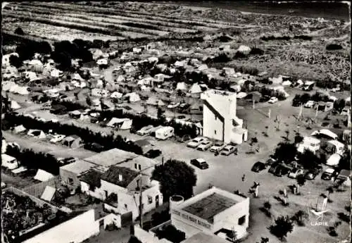 Ak Agde Hérault, Centre Helio-Marin, Luftaufnahme, Zeltplatz