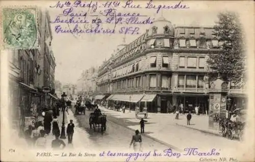 Ak Paris V., Rue de Sevres