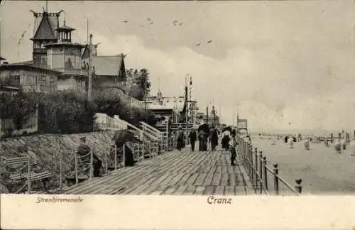 Ak Selenogradsk Ostseebad Cranz Ostpreußen, Strandpromenade