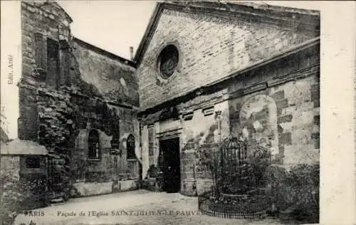 Ak Paris V, Kirche Saint Julien le Pauvre