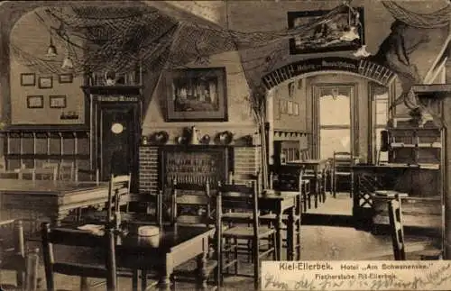 Ak Ellerbek Kiel, Hotel Am Schwanensee, Fischerstube