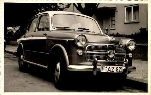 Foto Ak Auto, Autokennzeichen FAZ 821