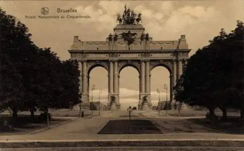 Ak Bruxelles Brüssel, Arcade Monumentale du Cinquantenaire