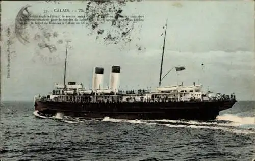 Ak Calais Pas de Calais, Passagierschiff The Queen