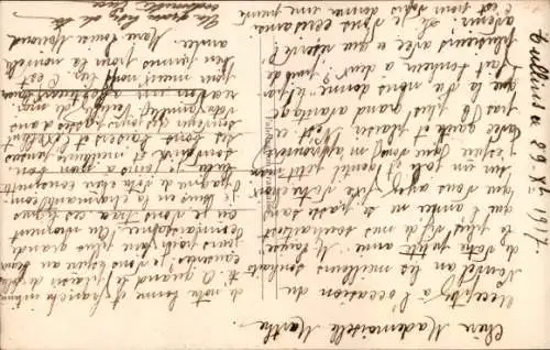 Ak Glückwunsch Neujahr, Liebespaar, Mistelzweige, Blumen