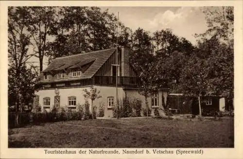 Ak Naundorf Vetschau Spreewald, Touristenhaus der Naturfreunde