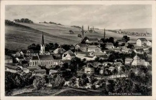 Ak Oberhausen Reisbach in Bayern, Gesamtansicht